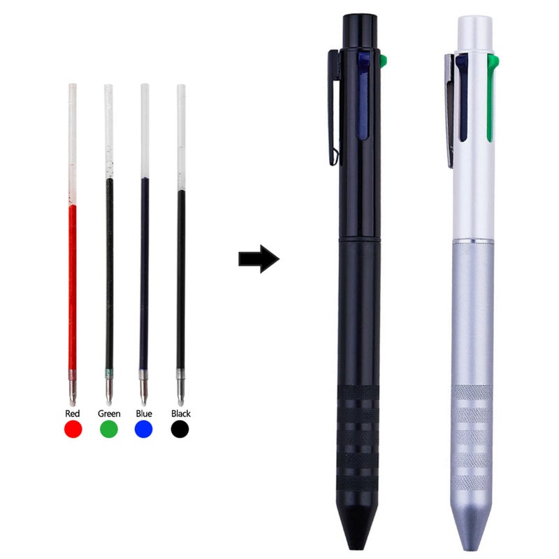 DunBong Ballpoint Pen Refills 0.5 mm Ink Pen Replace Refills 10-Pack Contain Color of Black, Blue, red, Green (10 pcs) - Image 4